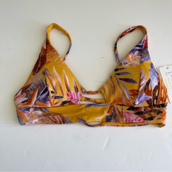 L*Space Alia Cut Out Swim Bikini Top Floral Tropical - Picture 2 of 12
